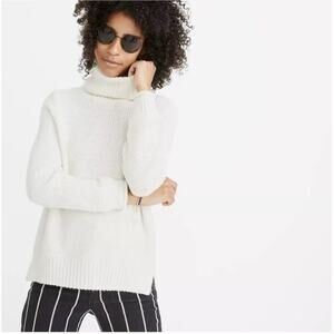 Madewell Varick Turtleneck Sweater in Antique Cream Size XXS
